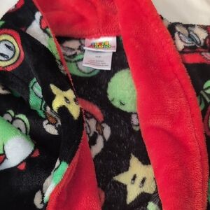 Super Mario Kids Pajama Robe - Black and Red